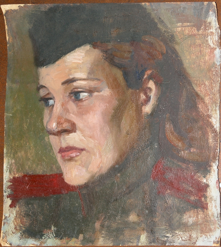 Portret de femeie - militar