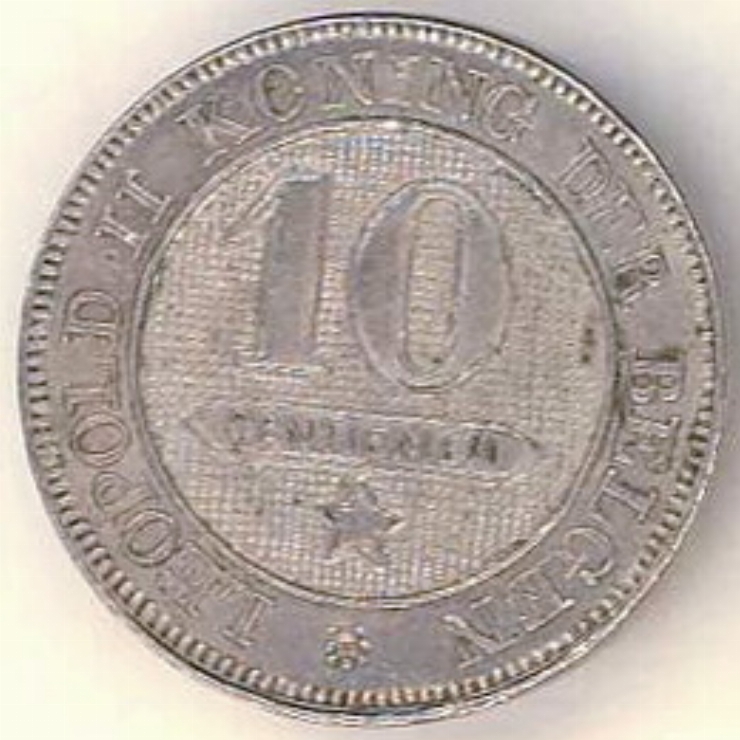 Monedă (10 centime), 1898