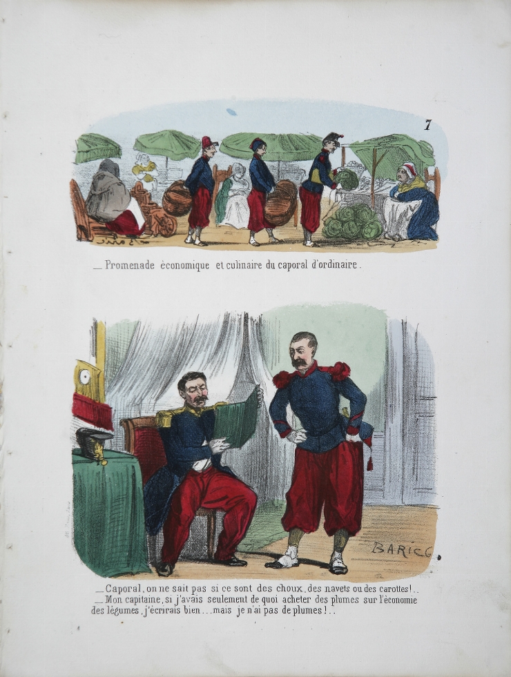 2 caricaturi (2 lucrări pe o foaie)