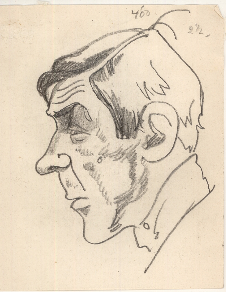Crochiu (Portret de bărbat în profil)