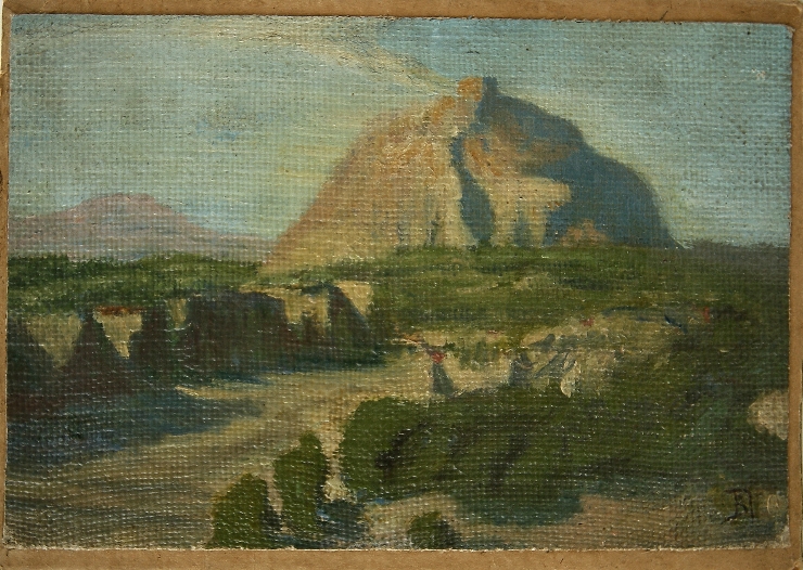 Peisaj cu munte