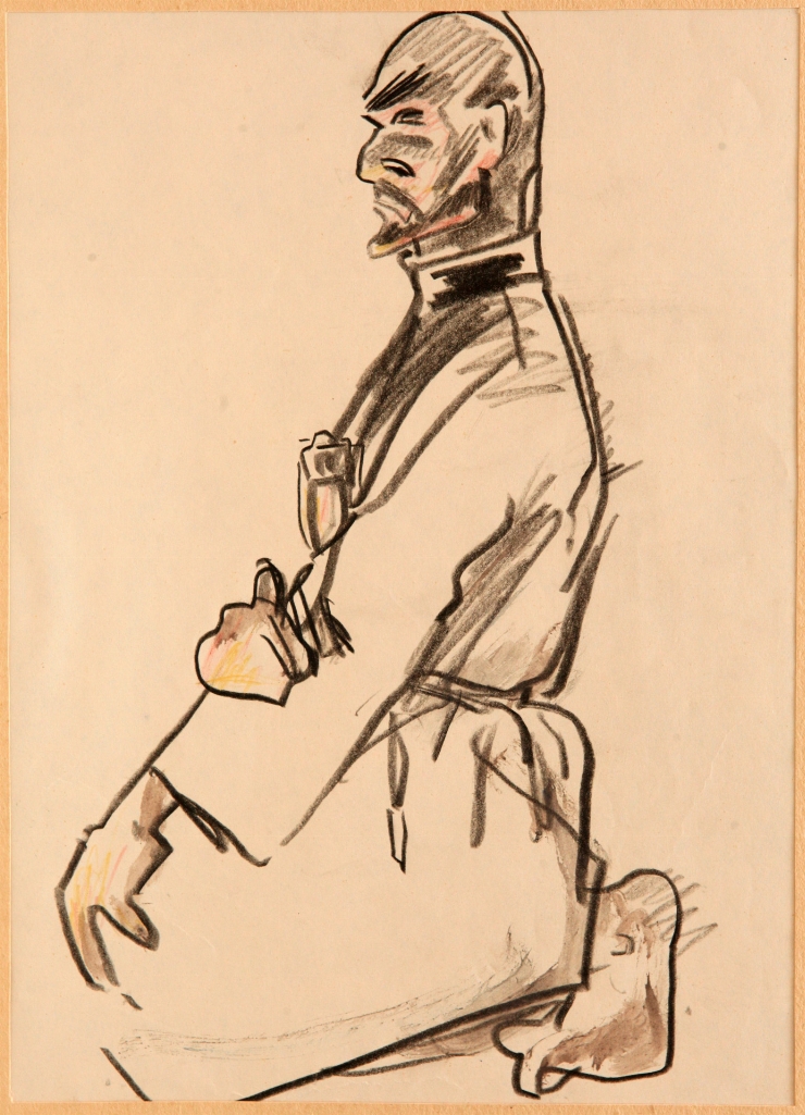 Rugăciune. Ilustrație la „Hadji Murat” de Lev Tolstoi