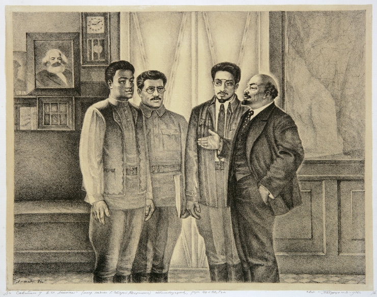 După sfat la V.I.Lenin (I.K.Diacișin, G.I.Starîi la V.I.Lenin)