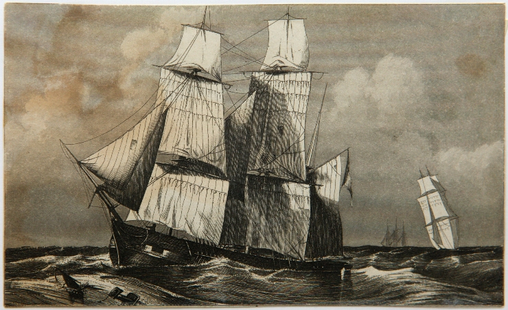 Velier, ilustrație la Enciclopedia iconografică a științei și artei, v. VI, 1849-51, de Heck
