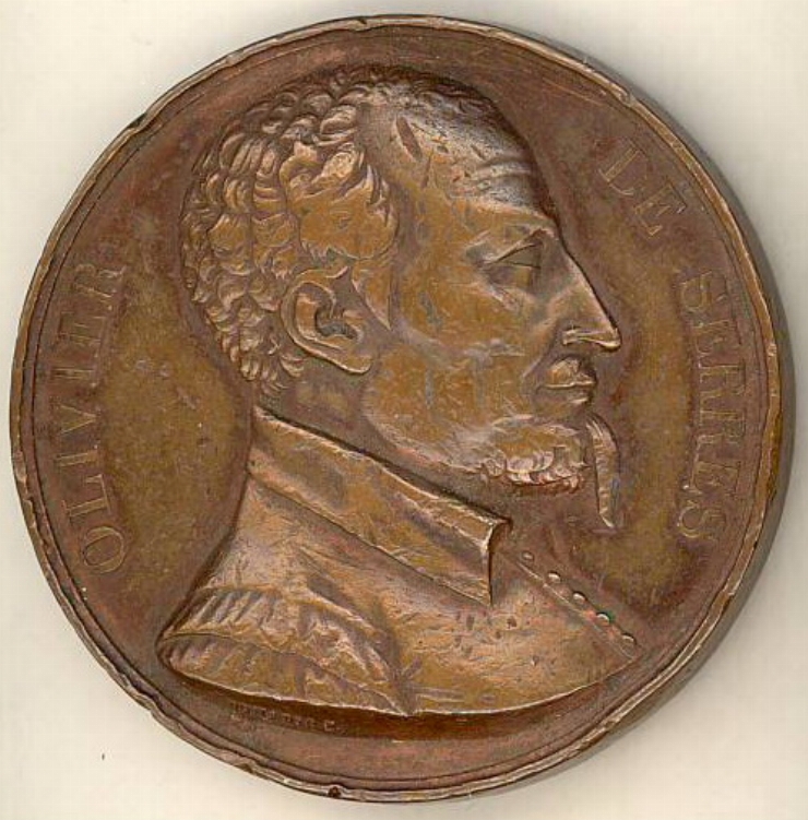 Medalie dedicată lui Oliver de Serres, 1821