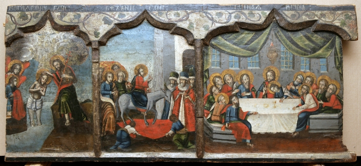 Panou (Botezul Domnului, întîmpinarea Domnului, Cina cea de taină)