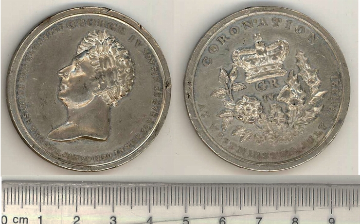 Medalie comemorativă în cinstea încoronării regelui George IV
