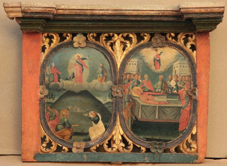 Schimbarea la Faţă şi Adormirea Maicii Domnului (parte din iconostas)