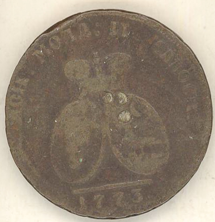 Monedă moldovenească - 2 parale, 1773