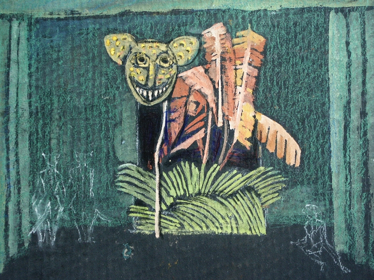 Schiță de decor: Mowgli (jungla) actul I 