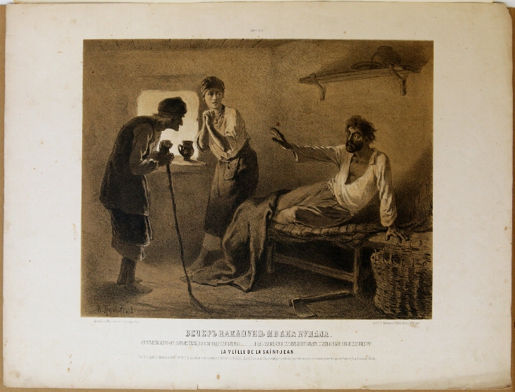 Ilustrație la povestea lui N. Gogol ”Seara în ajunul lui Ivan Kupala”