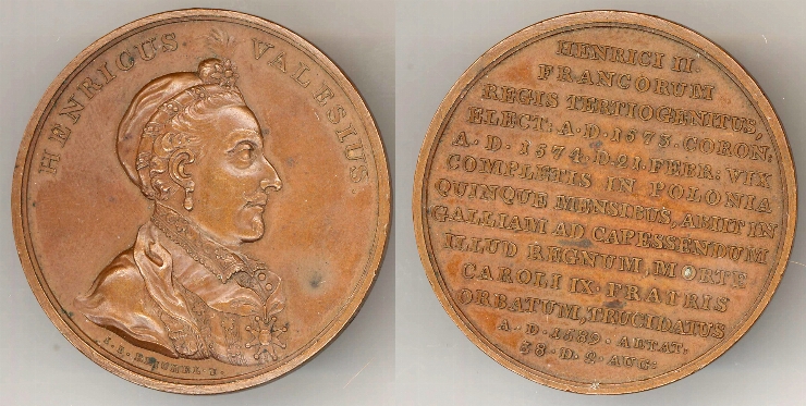 Medalie în memoria lu Henric Valesius