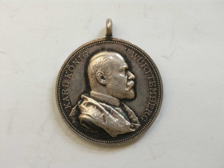 Medalie cu portretul lui Karl Wiirttemberg