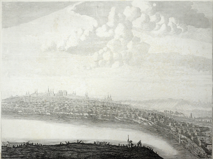 Vedere a Kremlinului din Moscova, 1707-8