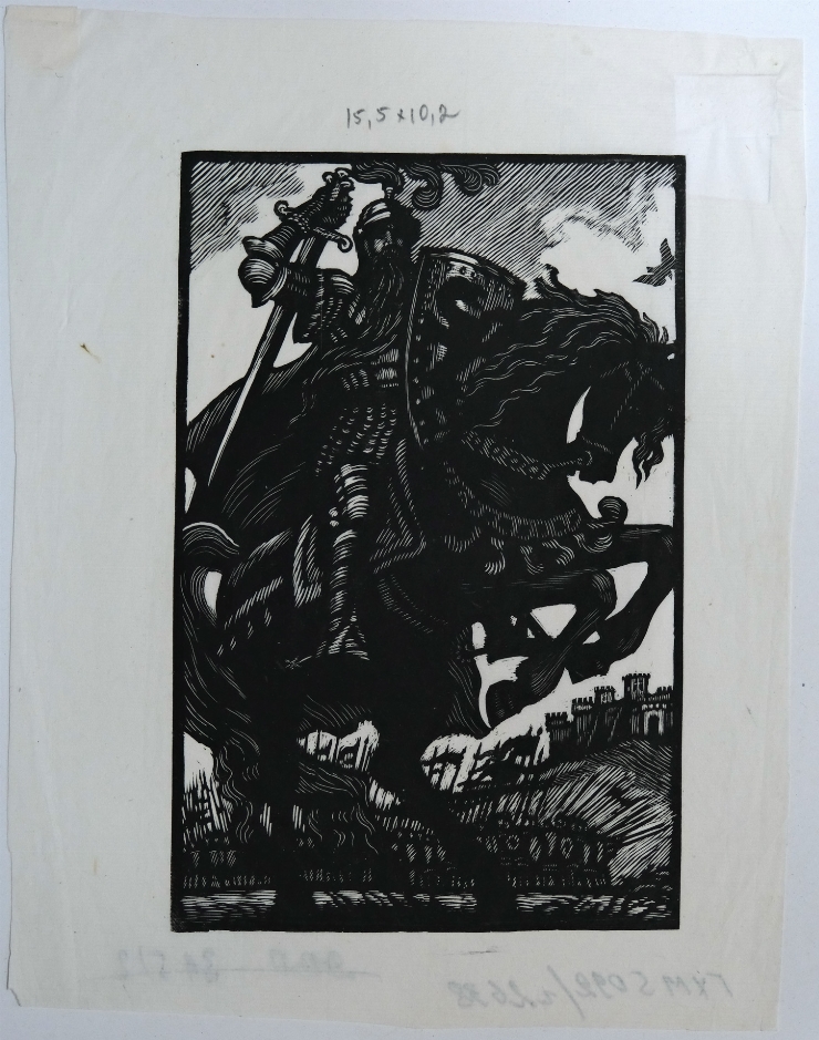Frontispis. Ilustrație pentru opera ”Sid - luptătorul” de M. Leon