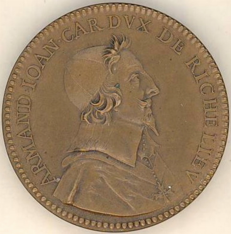 Medalie cu portretul cardinalului Richelieu, 1634