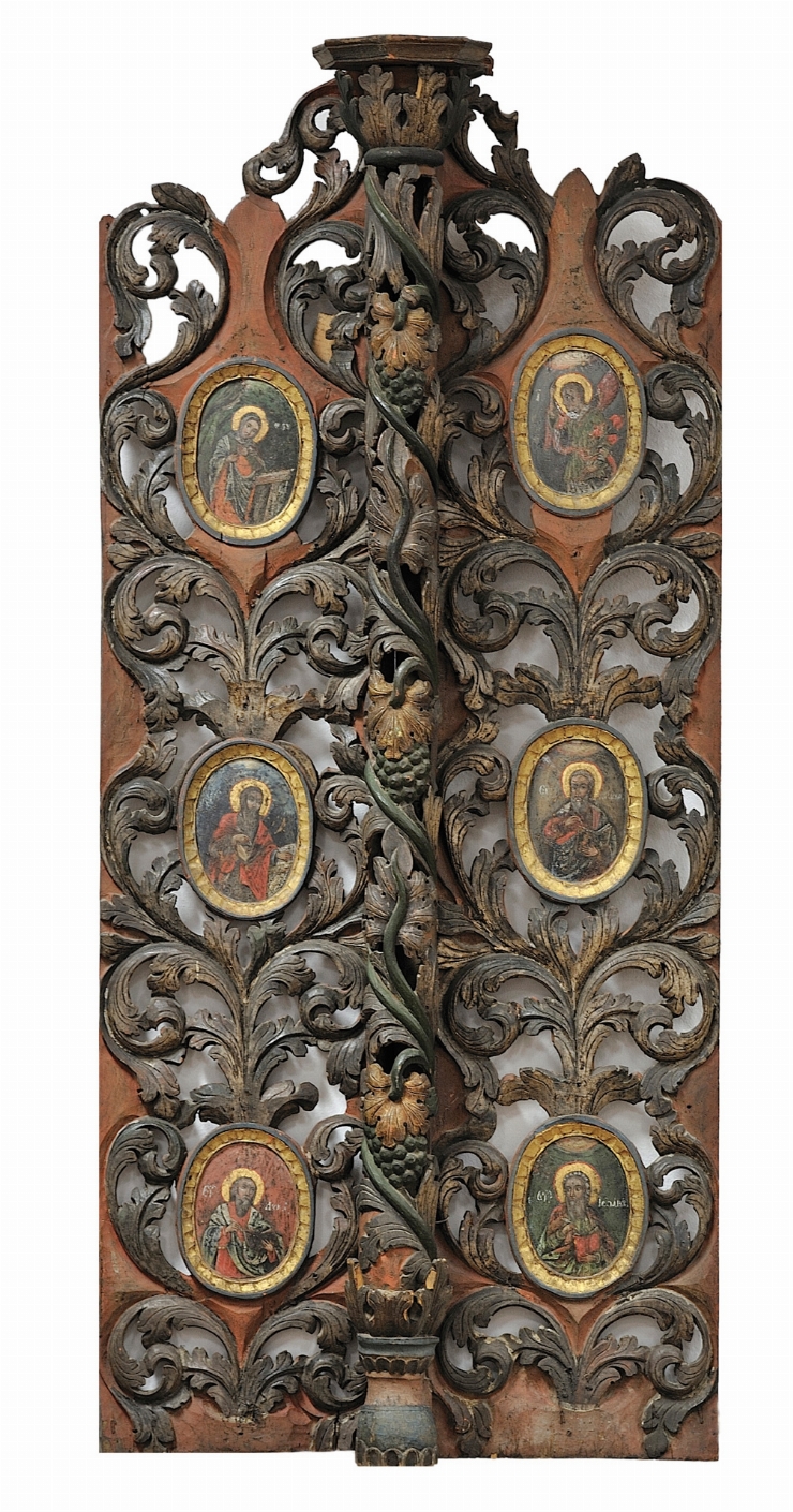 Uși Împărătești și Bunăvestire și cei 4 Evangheliști (stânga)