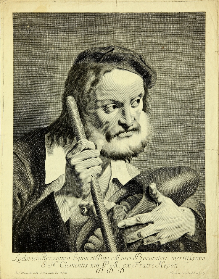 Bătrîn cu toiag (după pictura lui Antonius Marinetti, 1710-96)