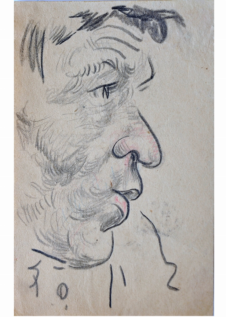 Schiţă (Portret de bărbat în profil)