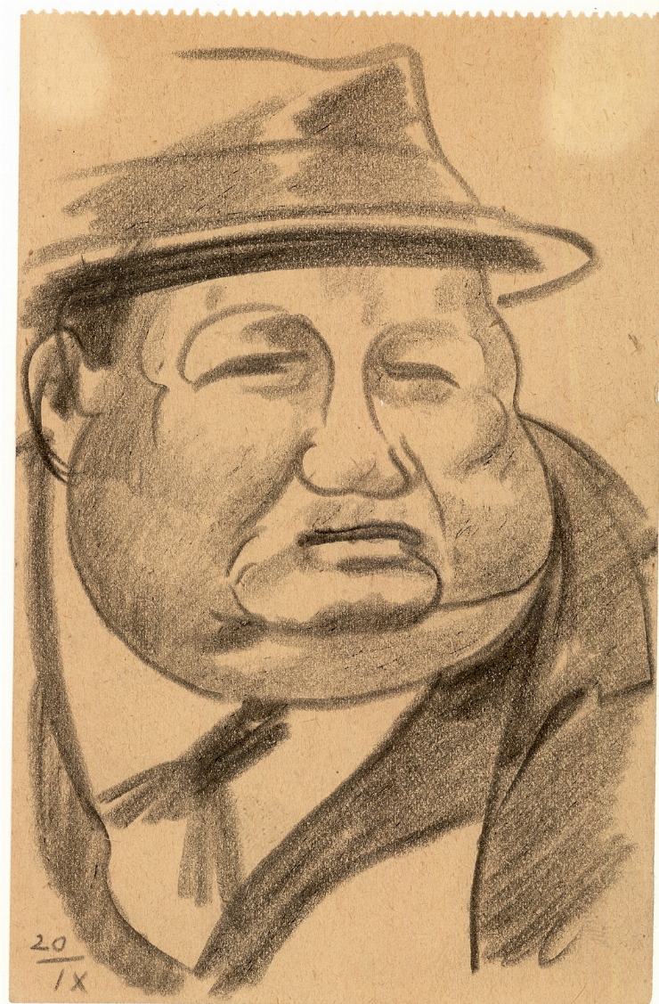 Schiţă (Bărbat cu pălărie)