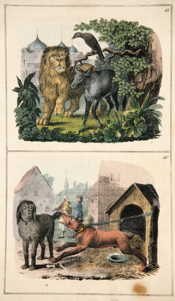 Ilustraţii la fabula lui LaFontaine