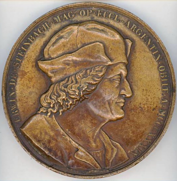 Medalie cu portretul lui Erwin de Steinbach, 1834