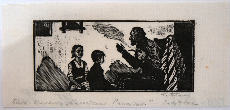 Ilustrație la romanul ”Rapsodiile Carpaților” de Bela Illes