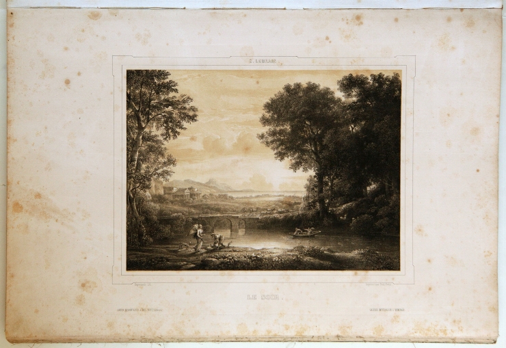 Seara. Album „Galeria Hermitage” (de pe originalul lui C. Lorrain), 1844