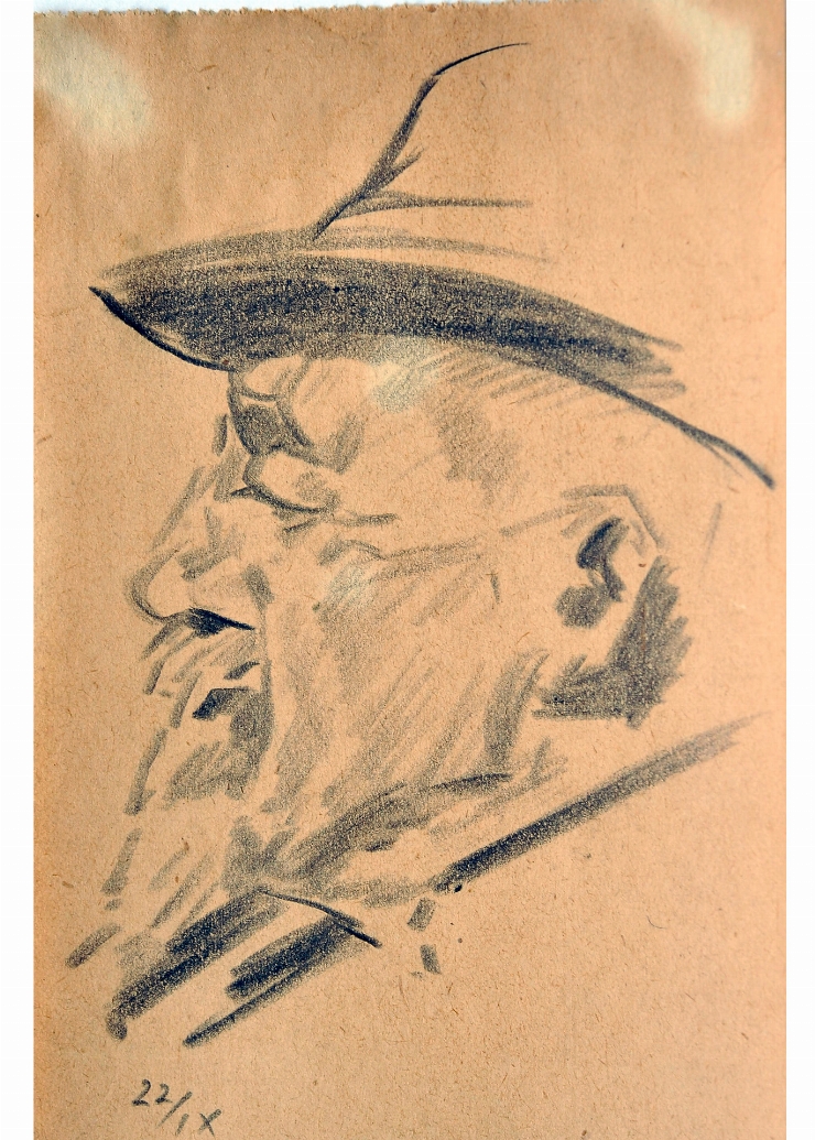 Schiţă (Portret de bărbat în pălărie)