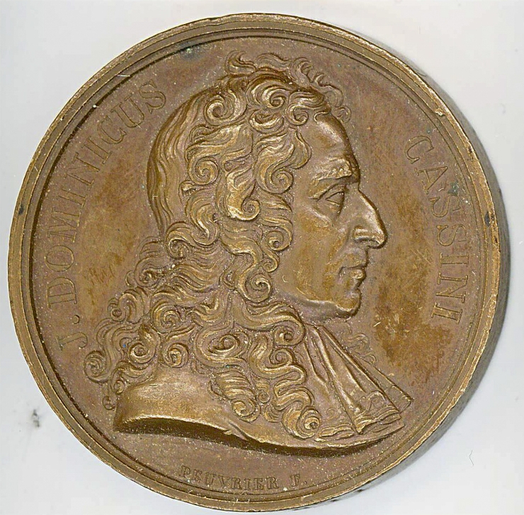 Medalie în cinstea lui Cassini, 1823