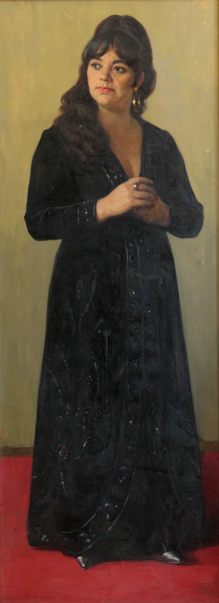 Portretul Mariei Bieşu, artistă a poporului.