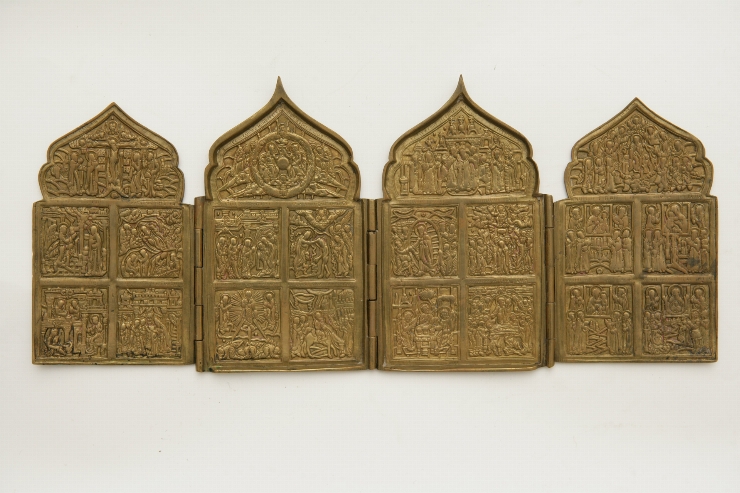 Icoană-pliant cu 4 canaturi 