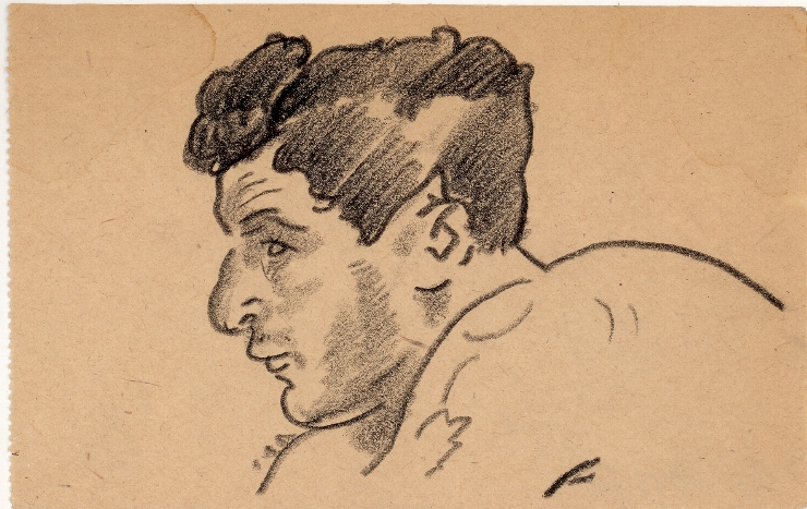 Schiţă (Portret de bărbat în profil)