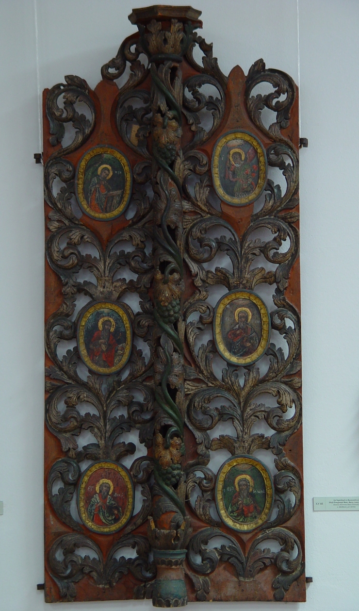 Uşi împărăteşti cu Bunăvestire și cei 4 Evangheliști (dreapta)