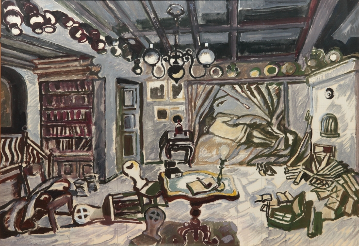 Interior. Schiţă de décor la f.a. 