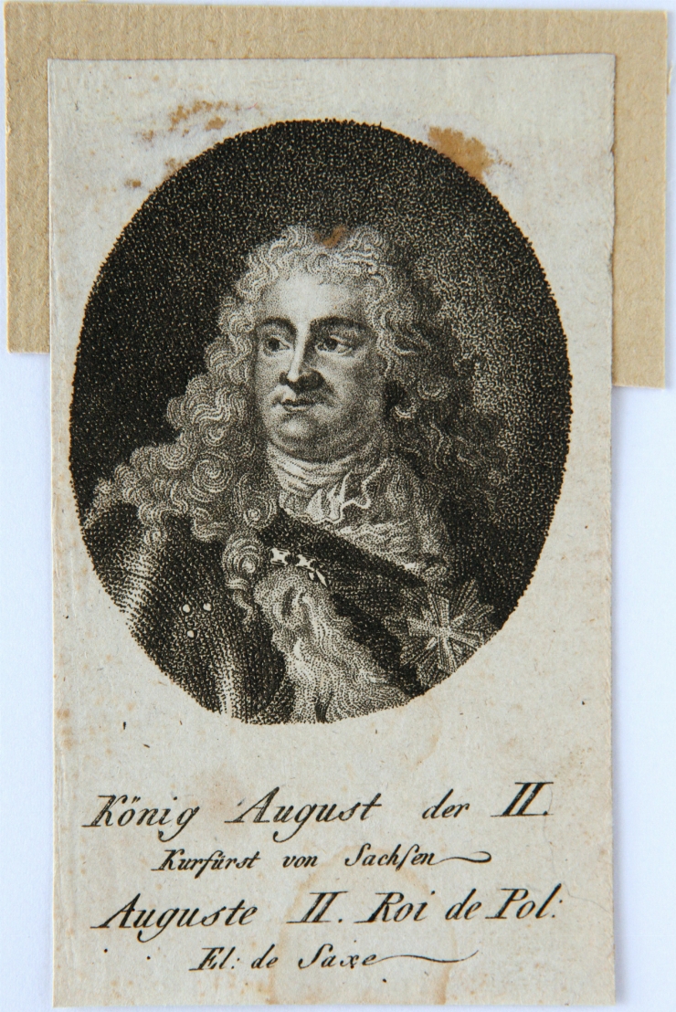 Portretul lui August II, regele Poloniei, după Louis de Silvestre