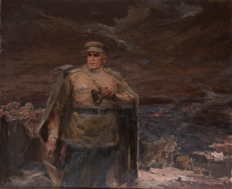 Nikolai Berzarin pe cîmpul de luptă