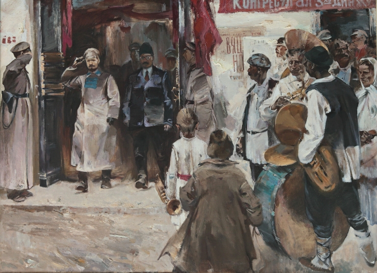 Sosirea lui M. Frunze (pentru participare) la Congresul III al Sovietelor