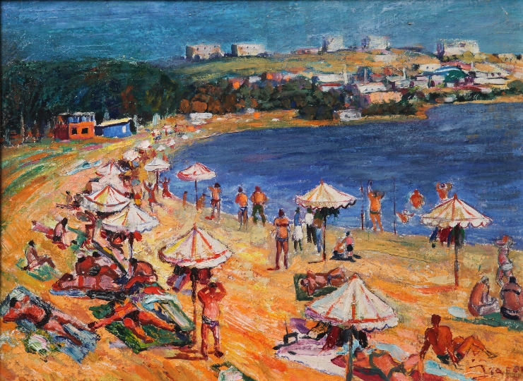 La izvor. Plajă