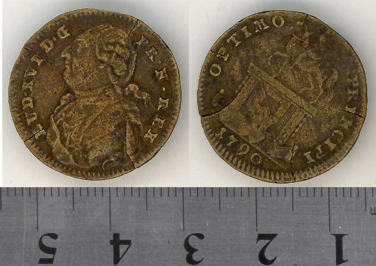 Medalie cu portretul regelui Louis XVI