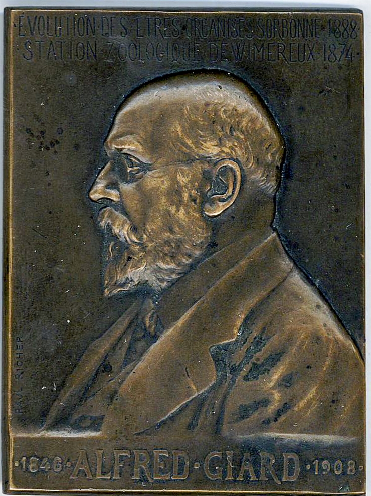 Plachetă comemorativă „Biolog Alfred Giard”, 1908