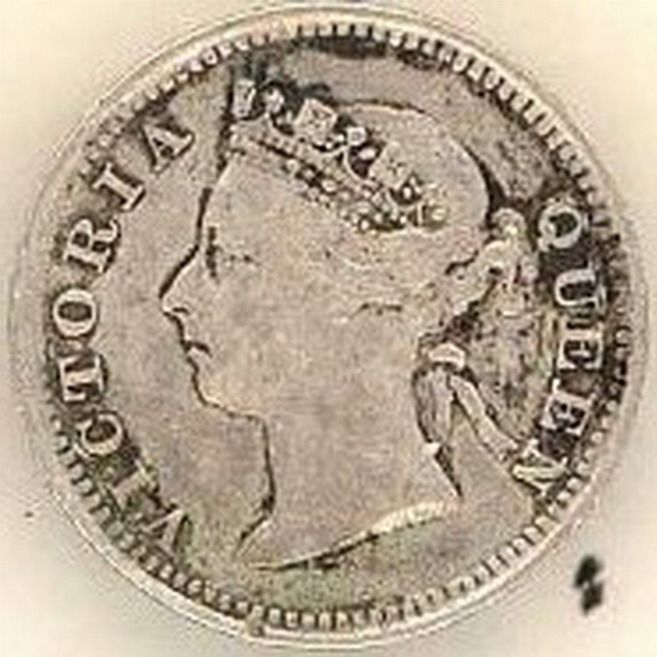 Monedă (5 cenți), Hong Kong, 1889