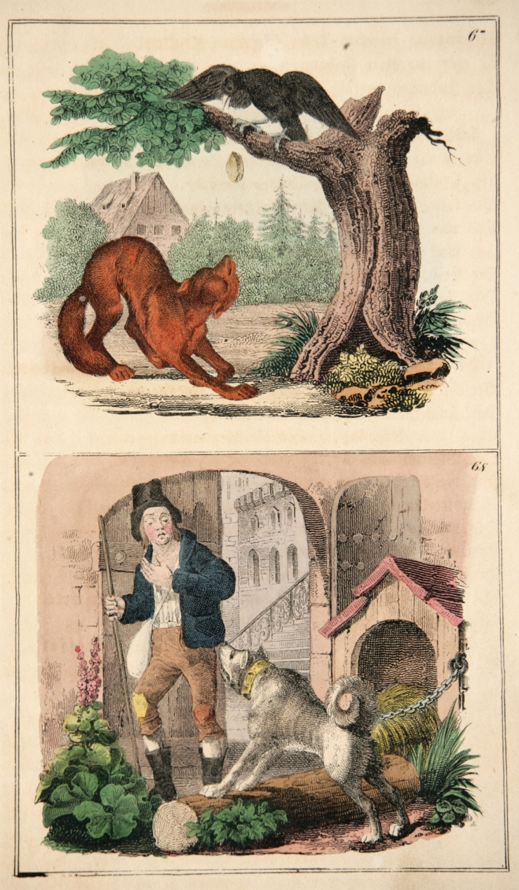 Ilustraţii la fabula lui LaFontaine