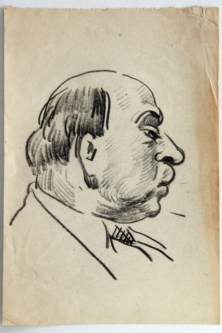 Schiţă (Portret de bărbat în profil)