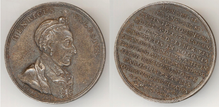 Medalie în memoria lu Henric Valesius