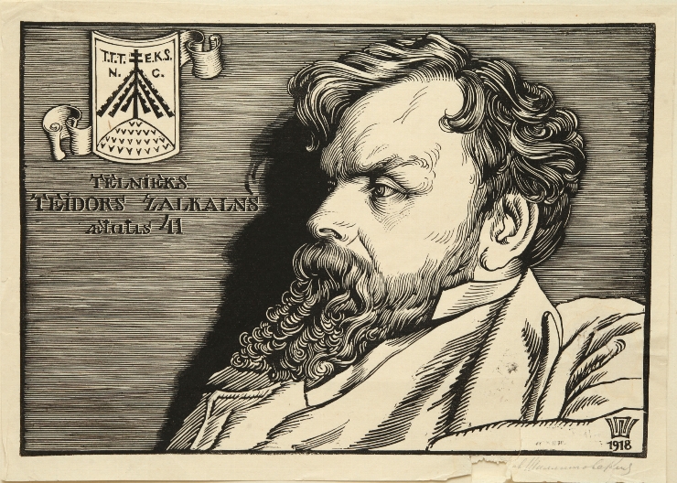 Portretul sculptorului Teodor Zalkalns