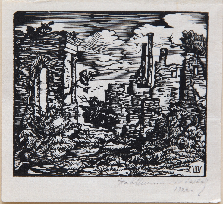 Peisaj cu ruine