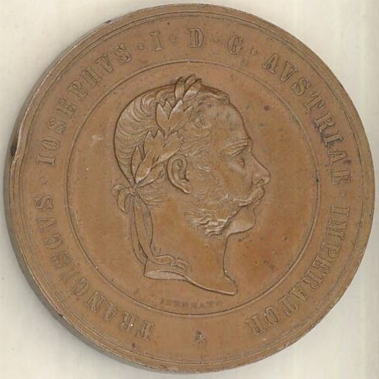 Medalie cu portretul împăratului Franz Iosif, 1874