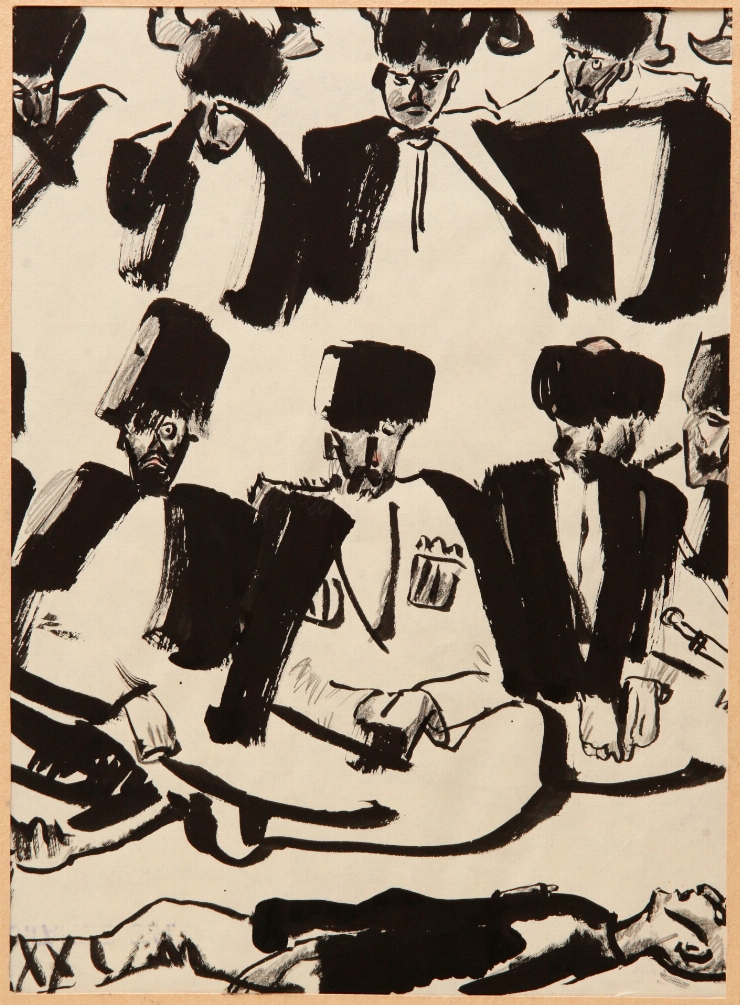 Despărțire. Ilustrație la „Haji Murad” de Lev Tolstoi