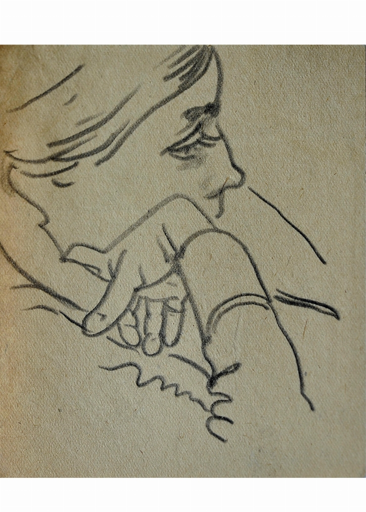 Schiţă (Portret de femeie în profil)